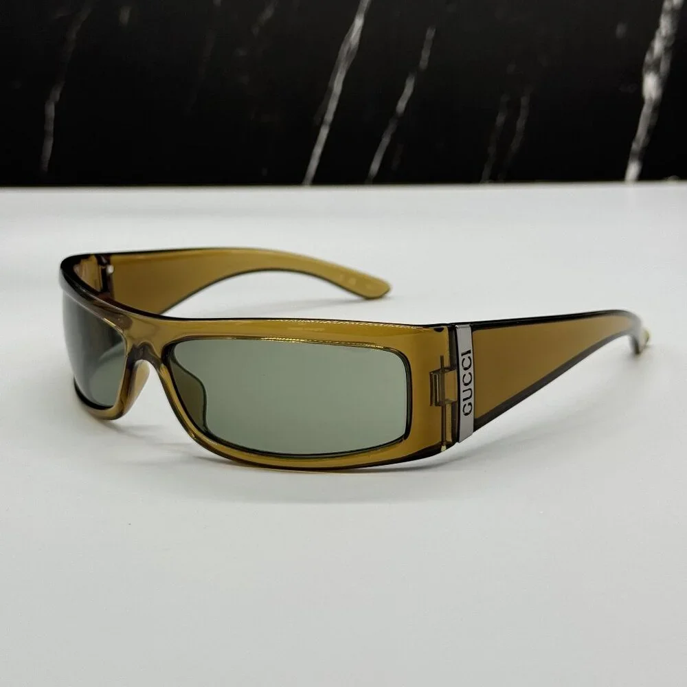 NEW GUCCI BROWN GREEN UNISEX SUNGLASSES GUCCI GG1492S 003